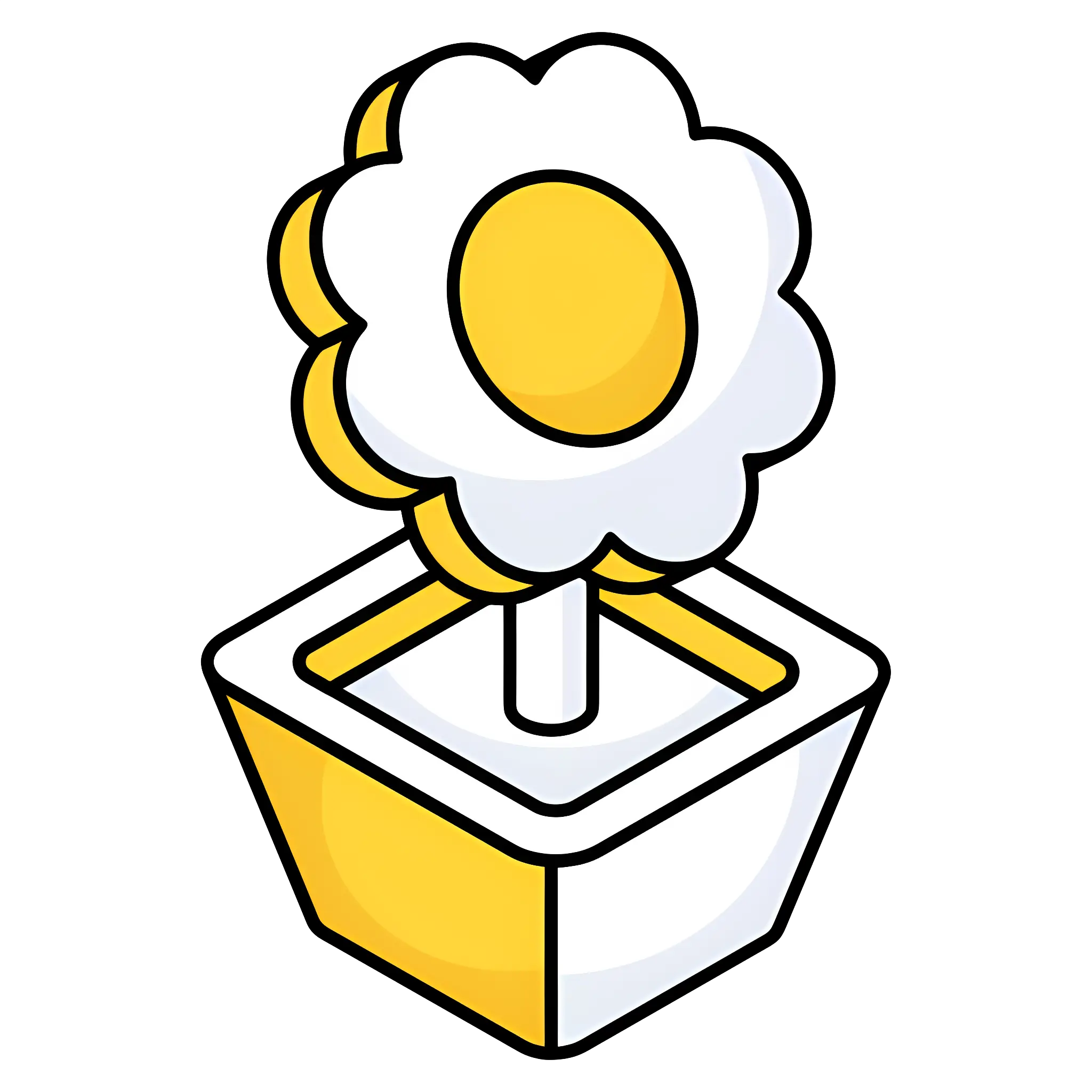 Cartoon Flower in Pot