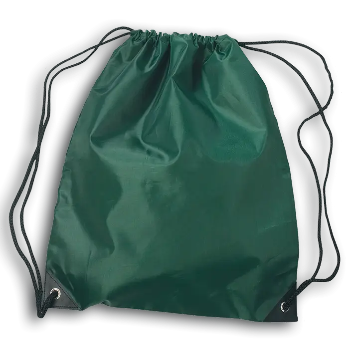 Green Drawstring Bag for Sports and Storage