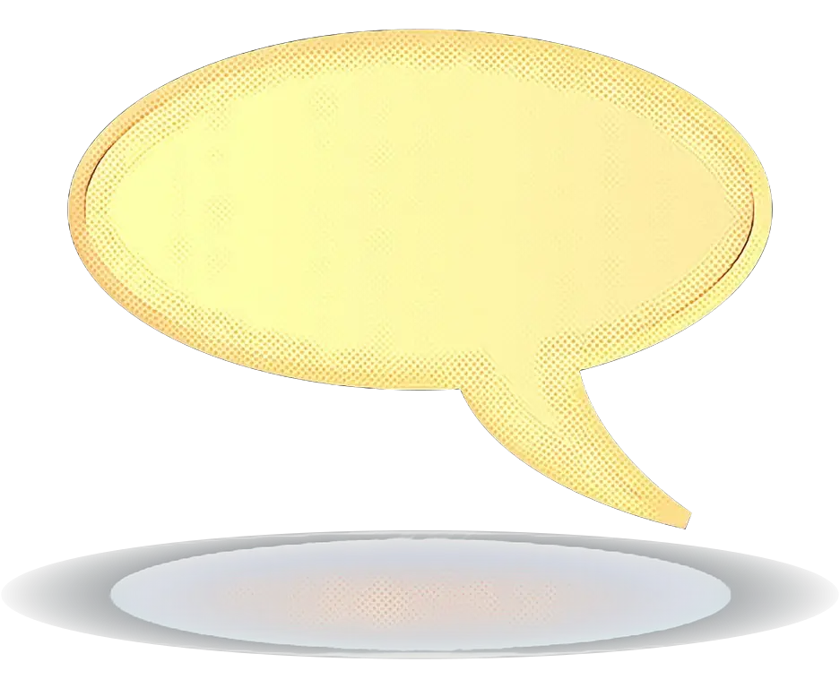 Yellow Speech Bubble Icon