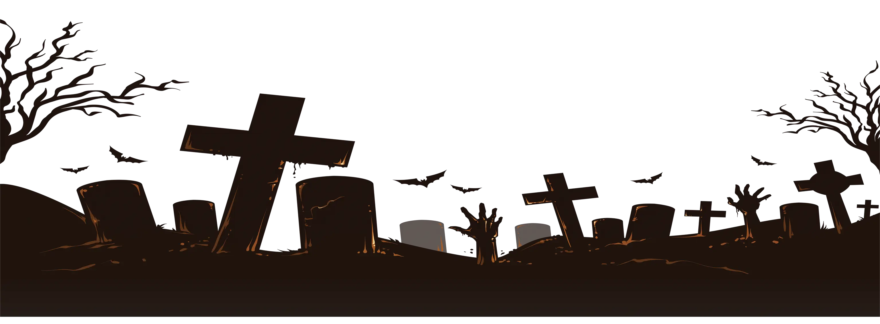 Spooky Graveyard Scene