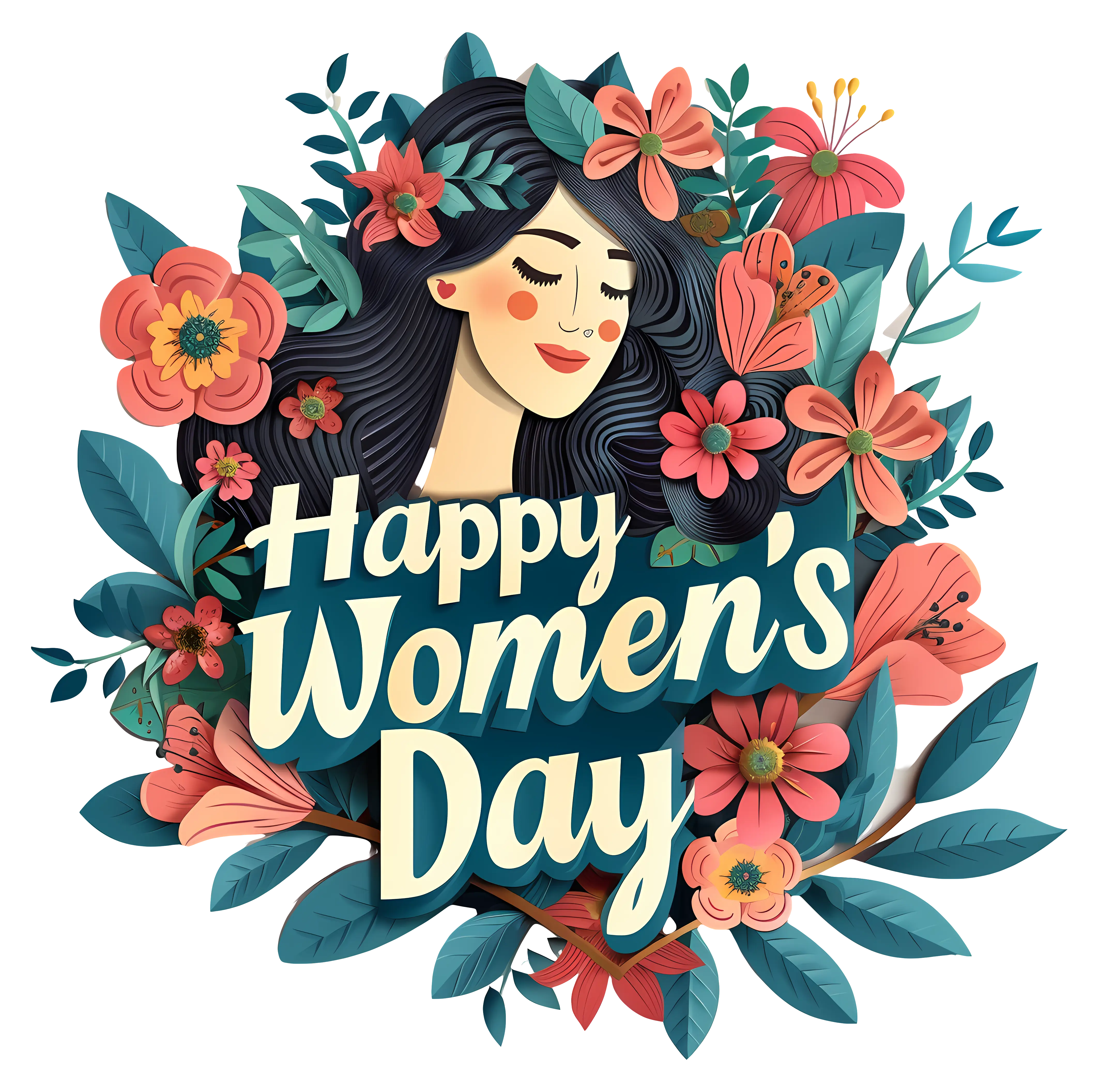 Women&#039;s Day Floral Celebration Art