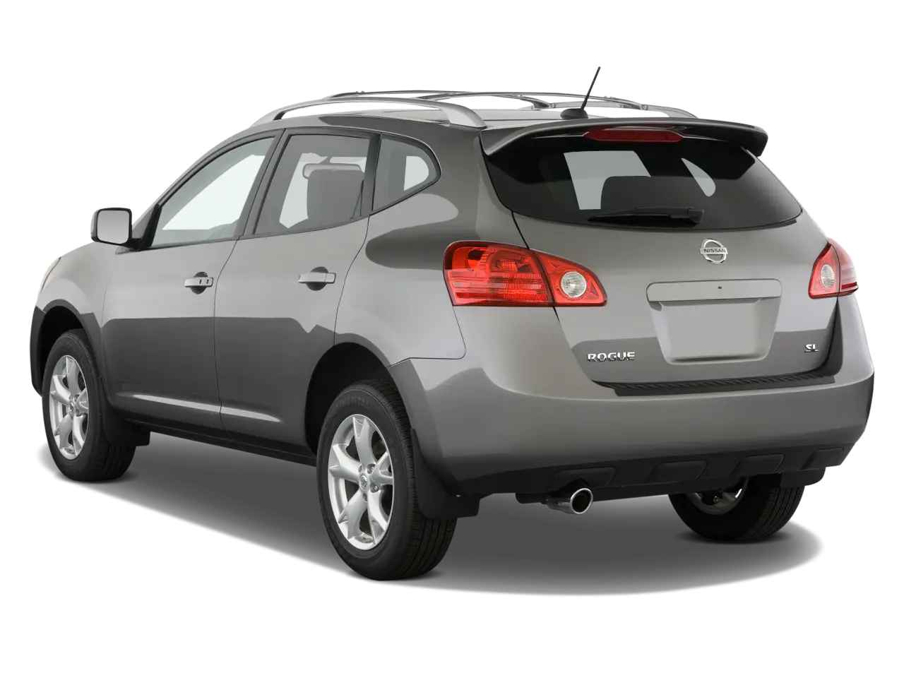Gray Compact SUV Rear View