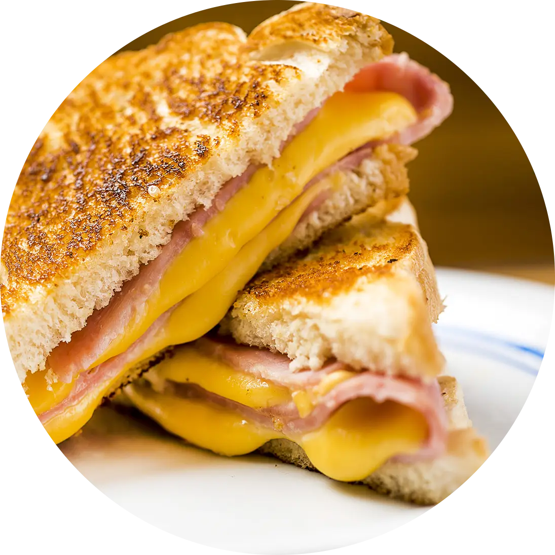 Grilled Ham and Cheese Sandwich
