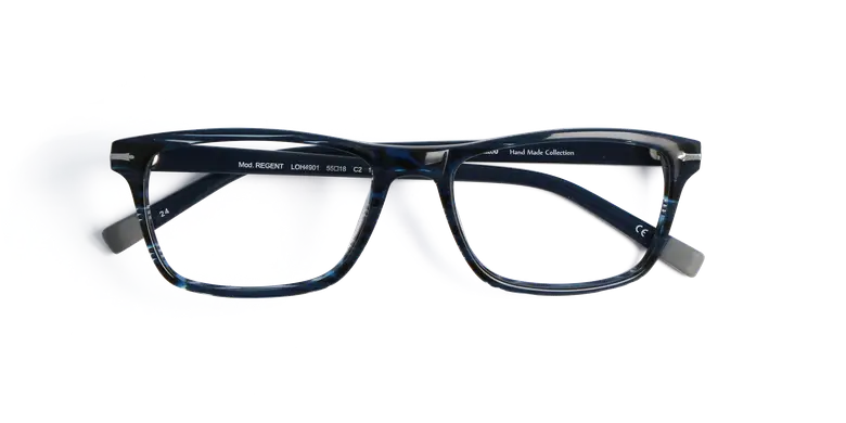 Eyeglasses with Stylish Blue Frames