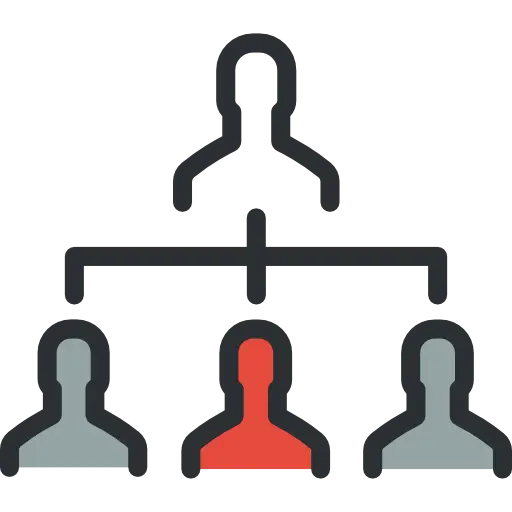 Business Organization Hierarchy Icon