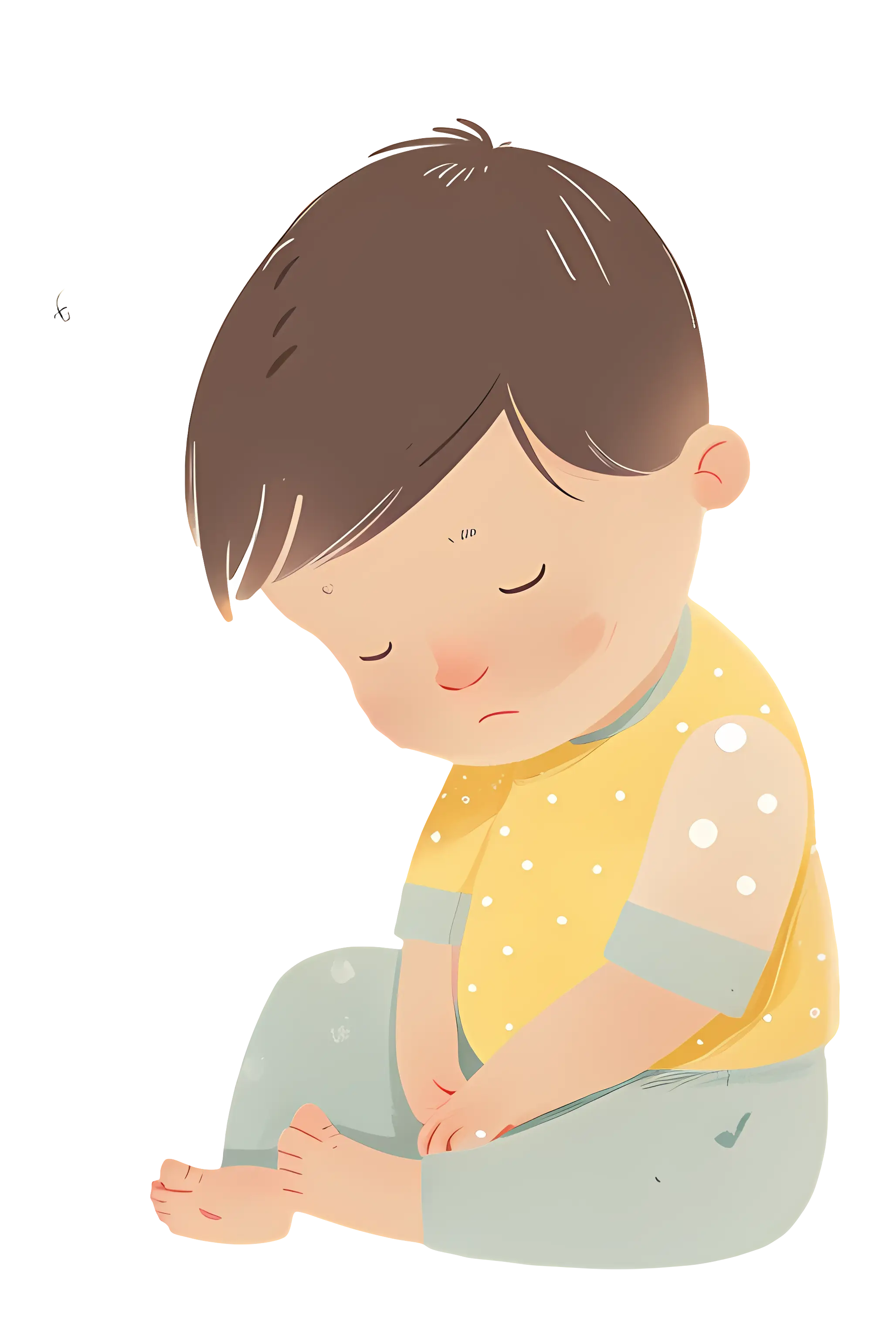 Peaceful Sleeping Child Illustration