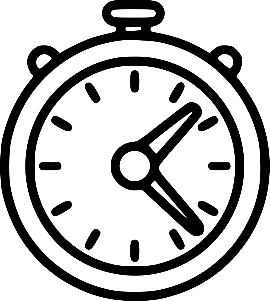 Simple Stopwatch Icon Illustration