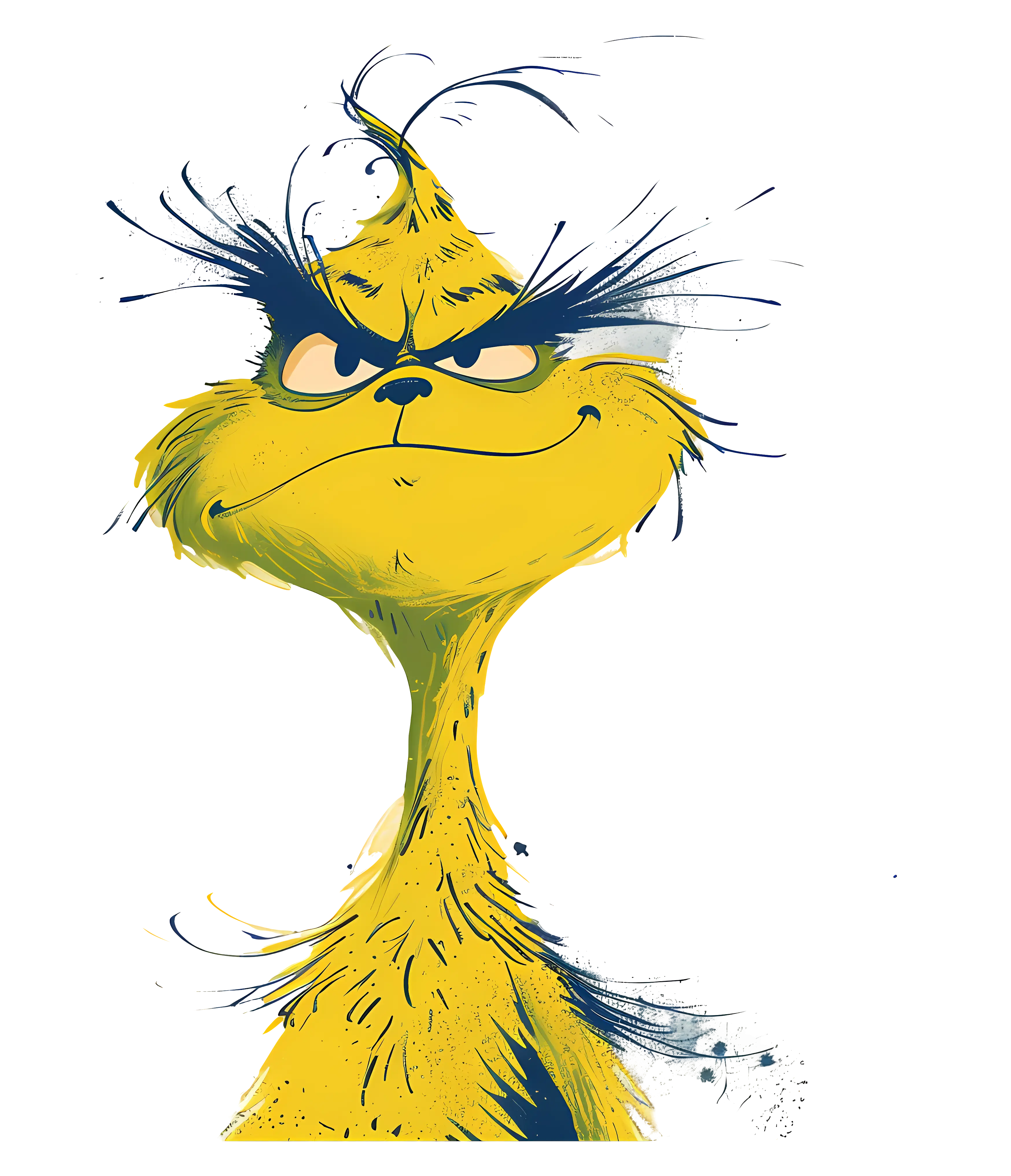 Yellow Grinch Illustration