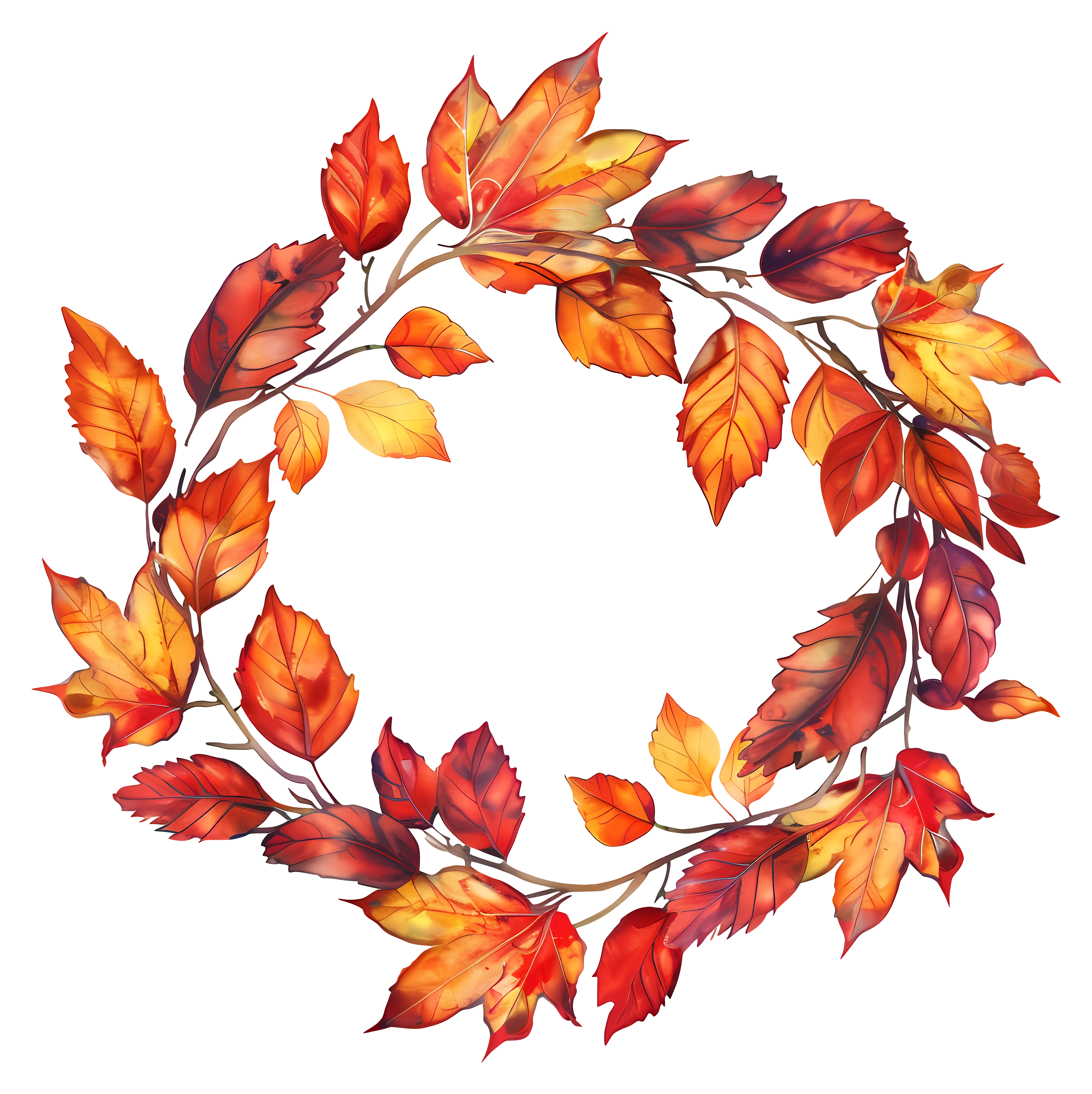 Beautiful Autumn Leaf Wreath for Seasonal Decor