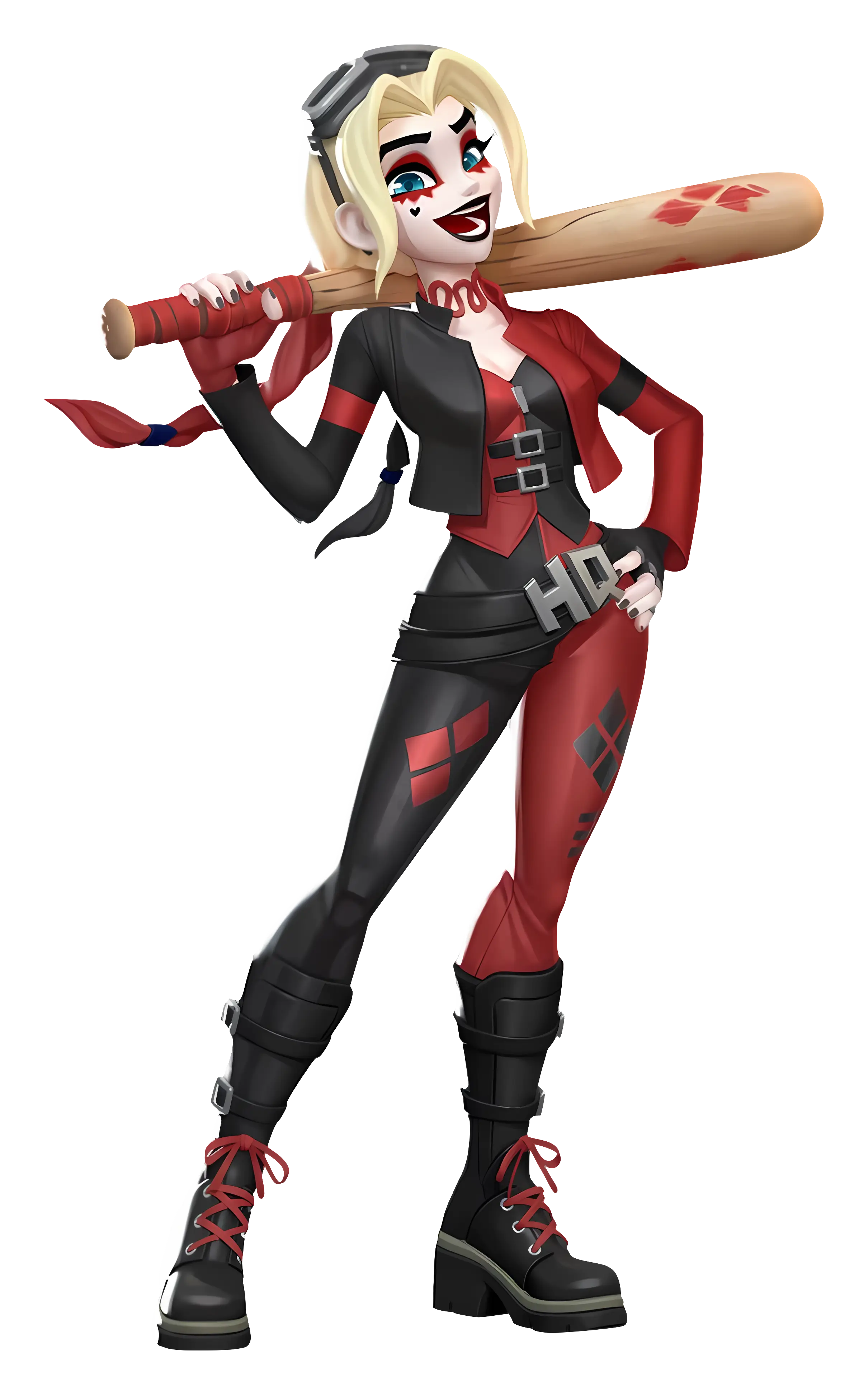 Comic Character with Bat