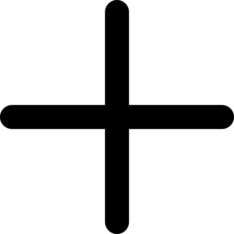 Plus Sign Icon for Mathematical Representation