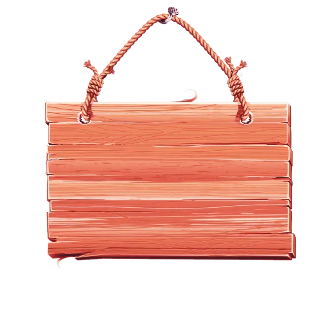 Blank Wooden Hanging Sign