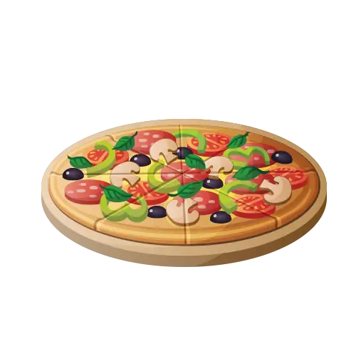 Vegetable Pizza with Fresh Toppings