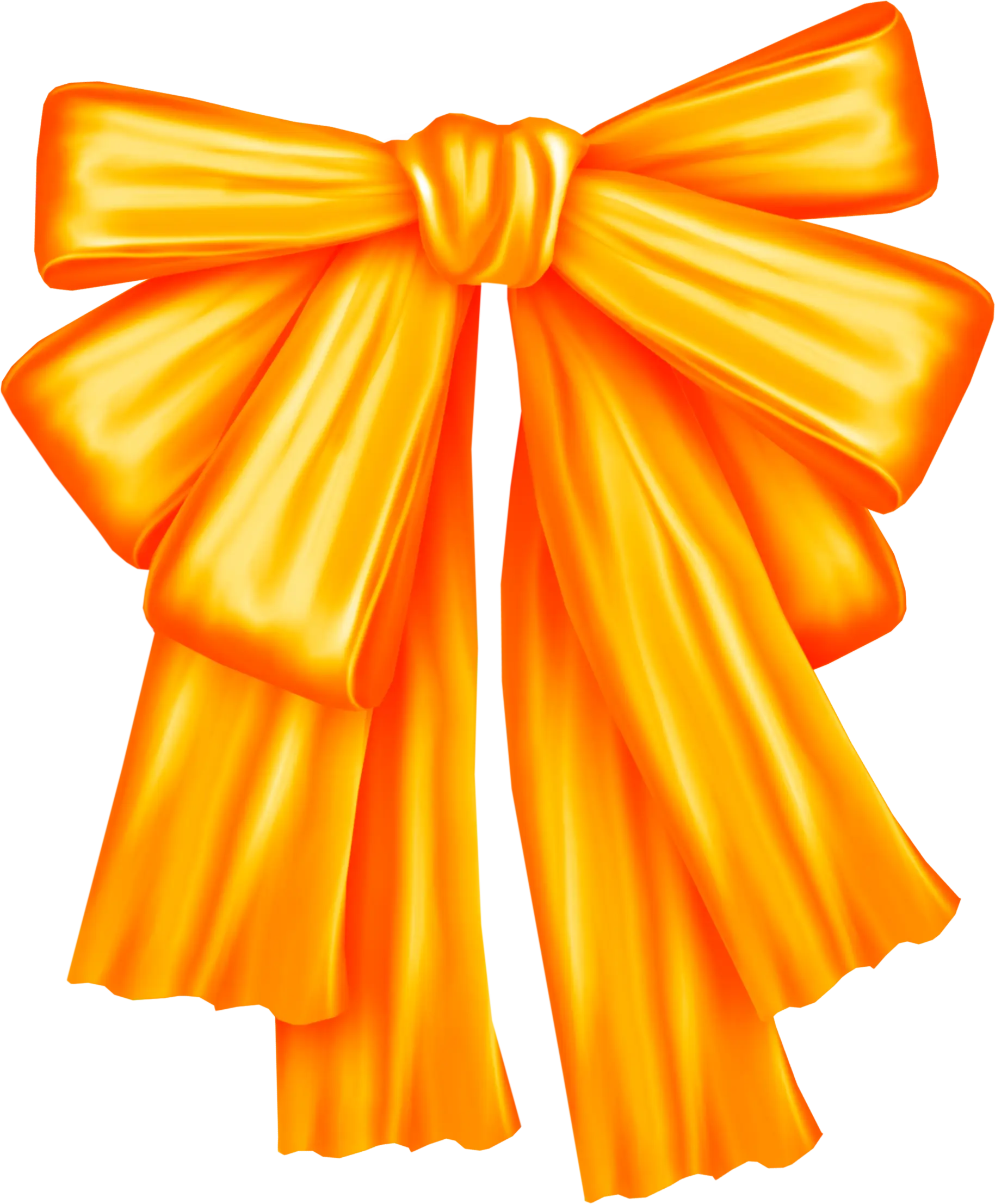 Golden Decorative Ribbon Bow