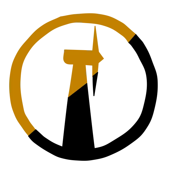 Abstract Black and Gold Logo
