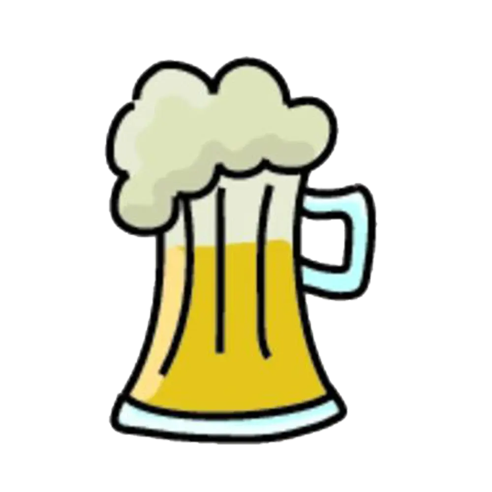Beer Mug with Foam Illustration