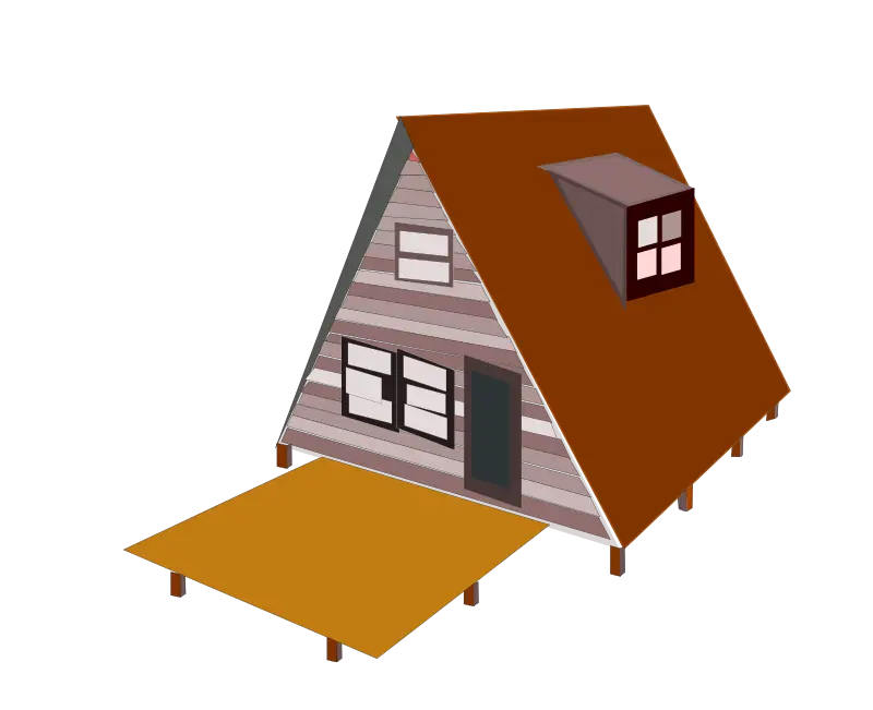 Triangular Wooden House Design