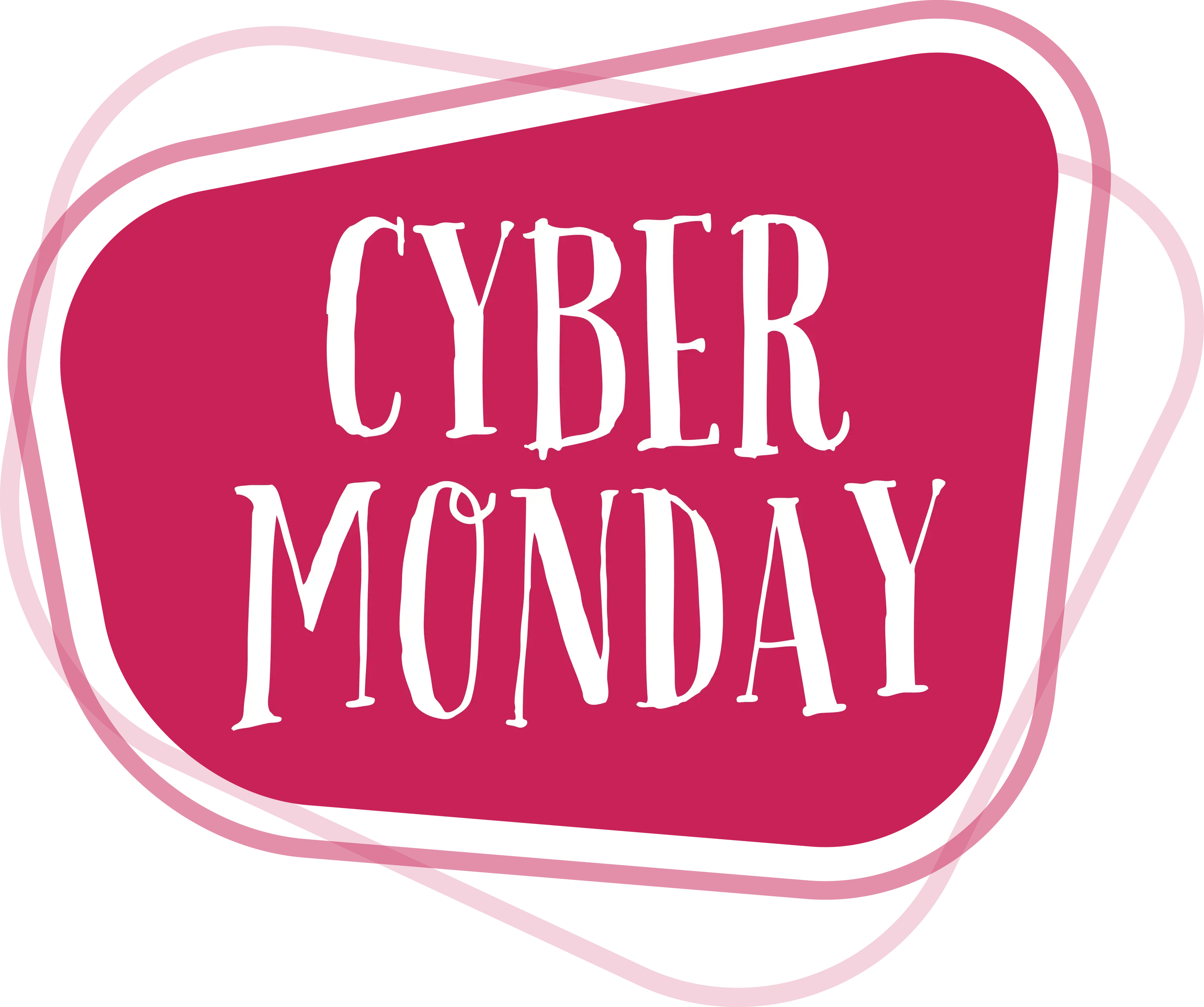 Cyber Monday Graphic Design in Pink