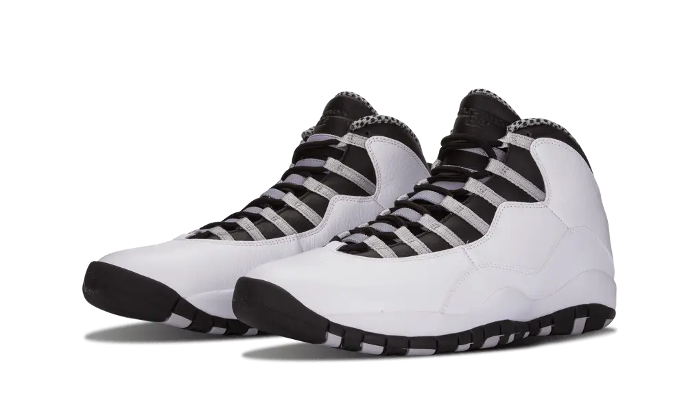 Stylish Black and White Sneakers Illustration
