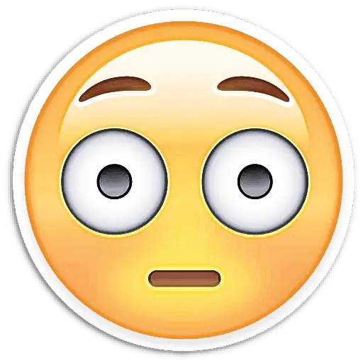 Shocked Emoji with Wide-Open Eyes