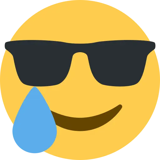 Sunglasses Emoji with Tear