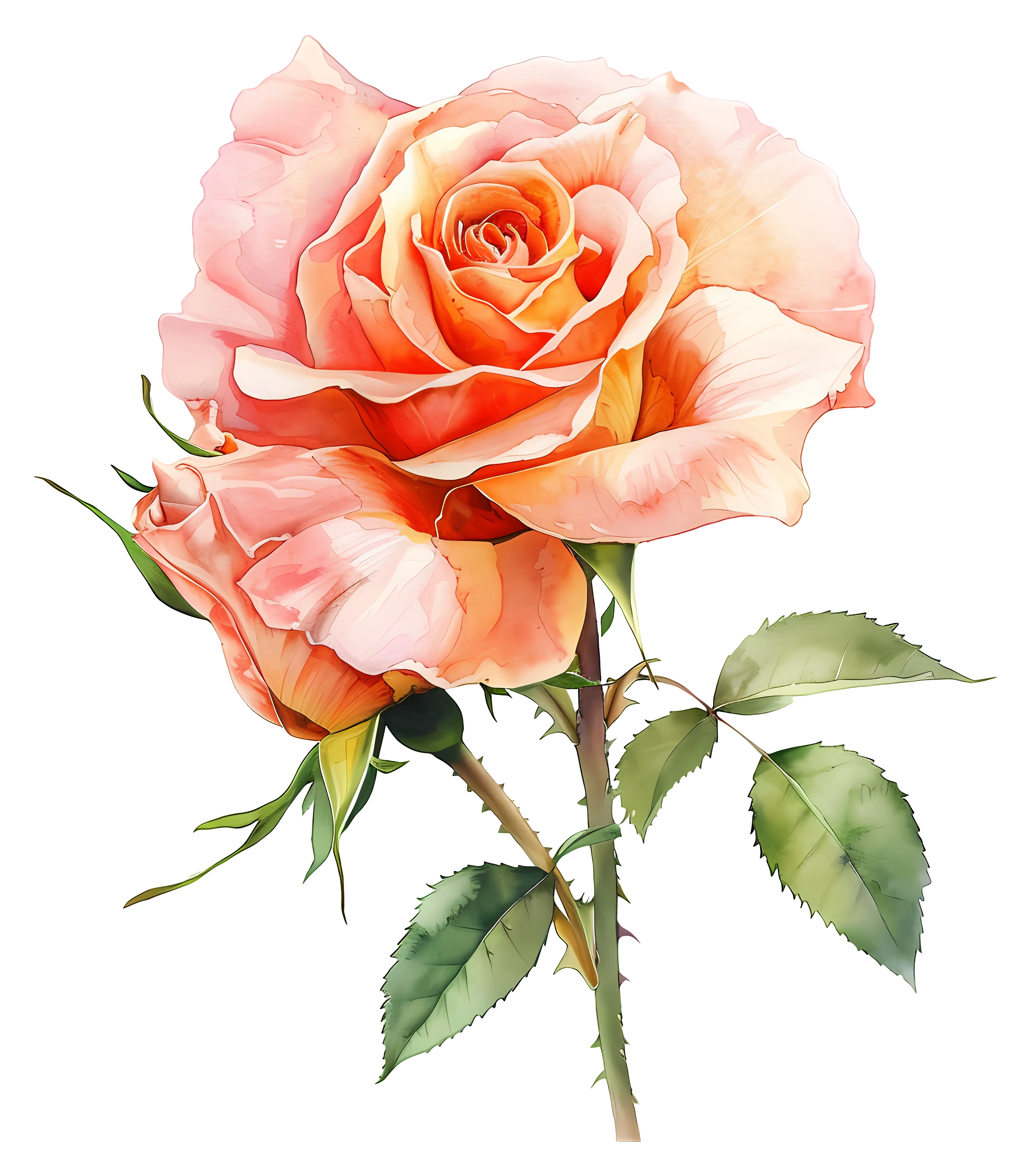 Red Rose in Bloom
