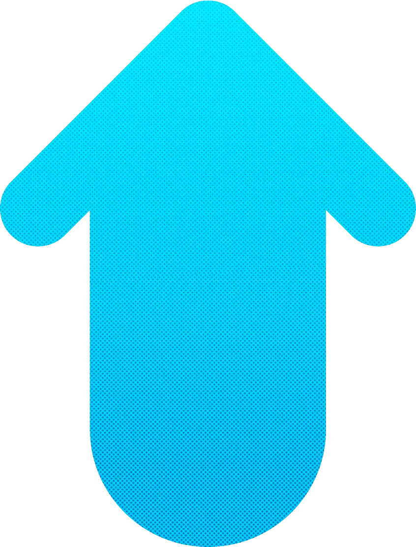 Blue Upward Arrow