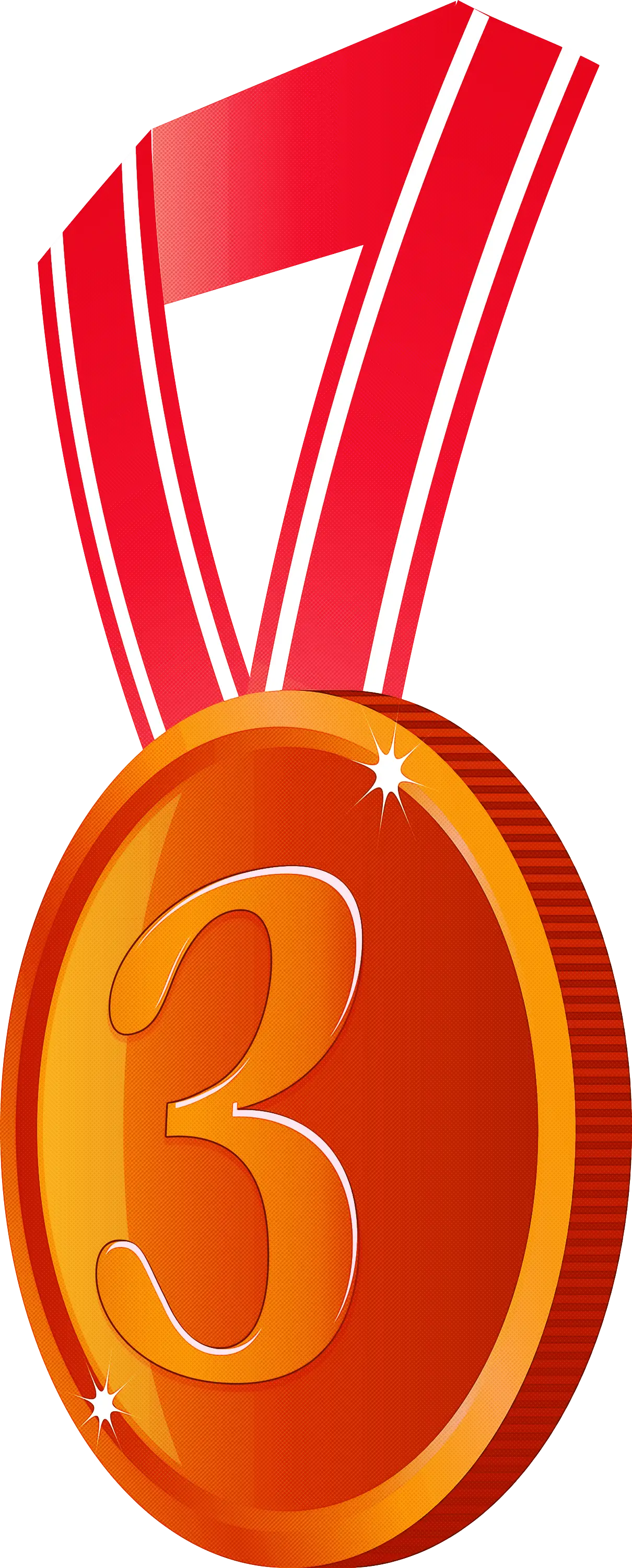 Bronze Medal with Red Ribbon