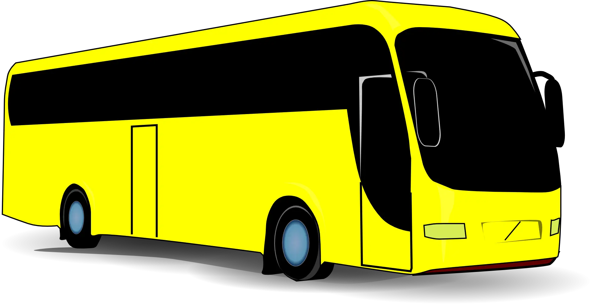 Yellow Bus Illustration for Public Transportation