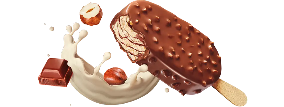 Chocolate Hazelnut Ice Cream Bar