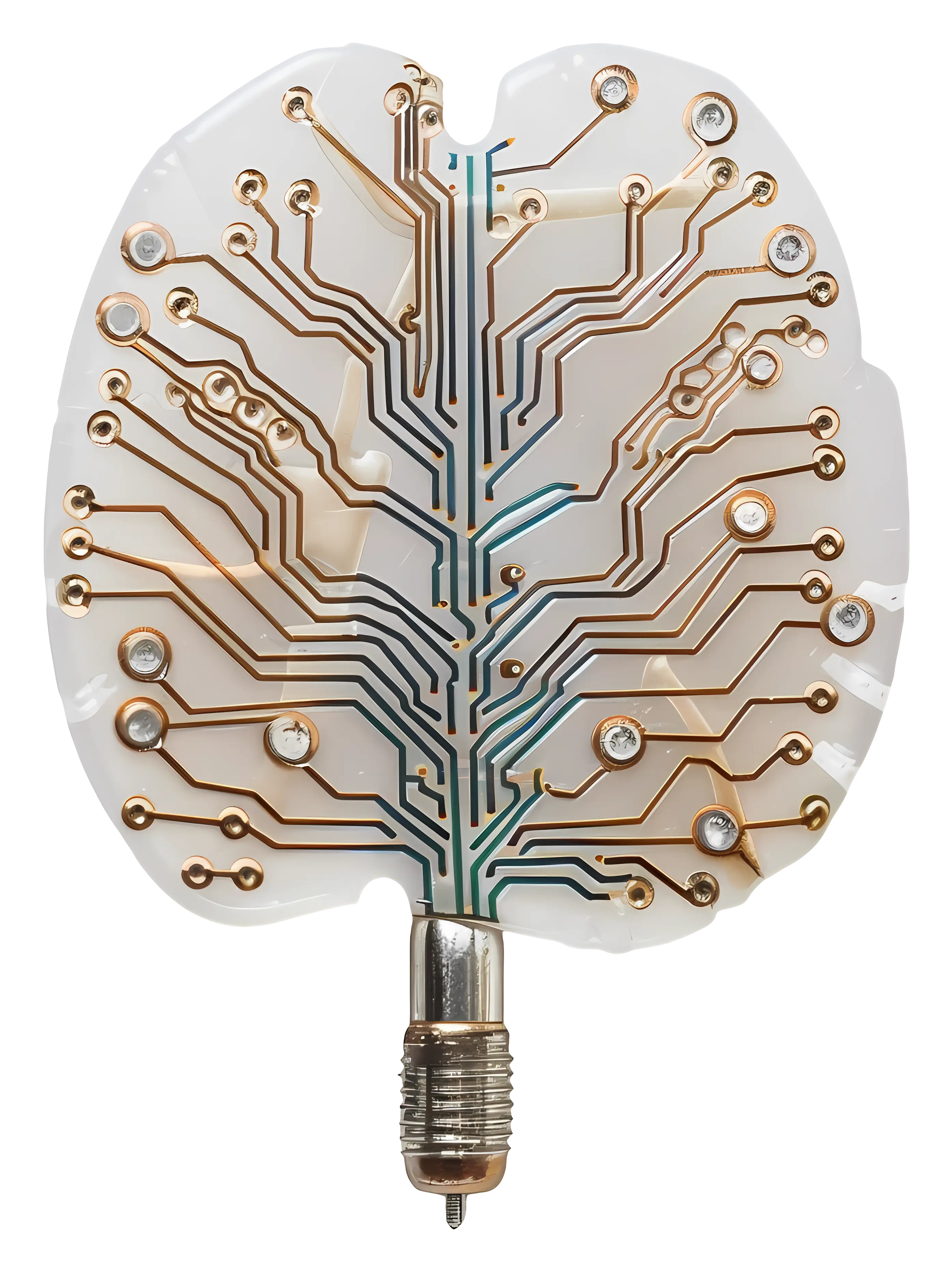 Electronic Circuit Brain Illustration