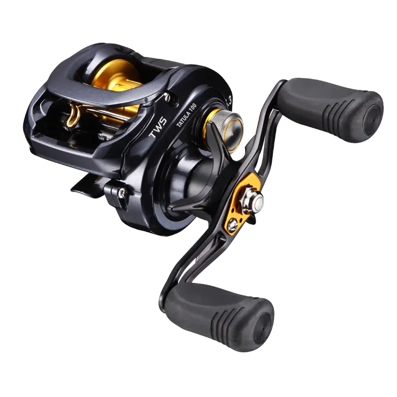 Black Fishing Reel with Handle