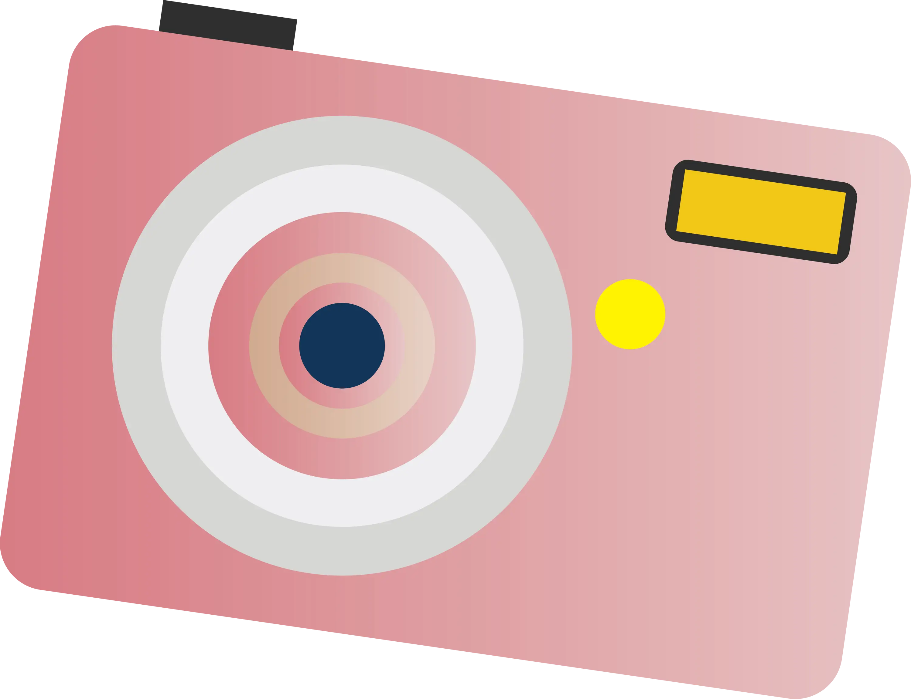Cute Pink Camera Illustration