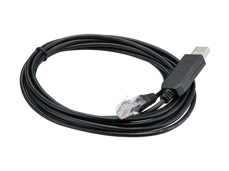 Black USB Ethernet Cable for Networking