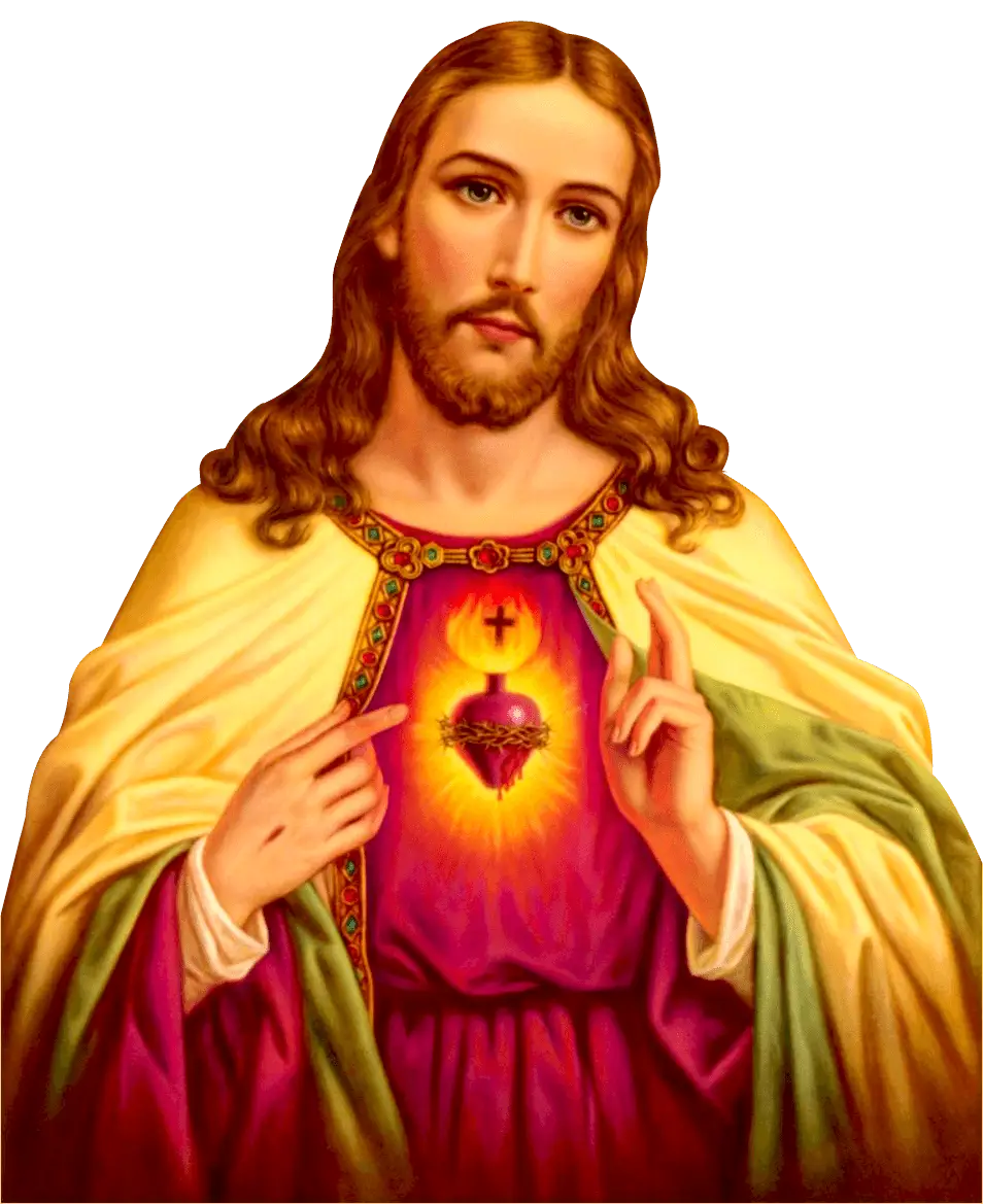 Religious Sacred Heart Illustration