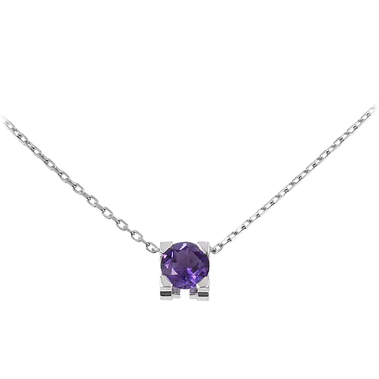 Elegant Purple Gemstone Necklace