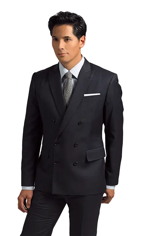 Man in a Black Suit for Formal Occasion