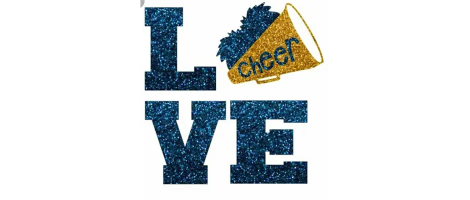 Cheer Megaphone with Love Graphic
