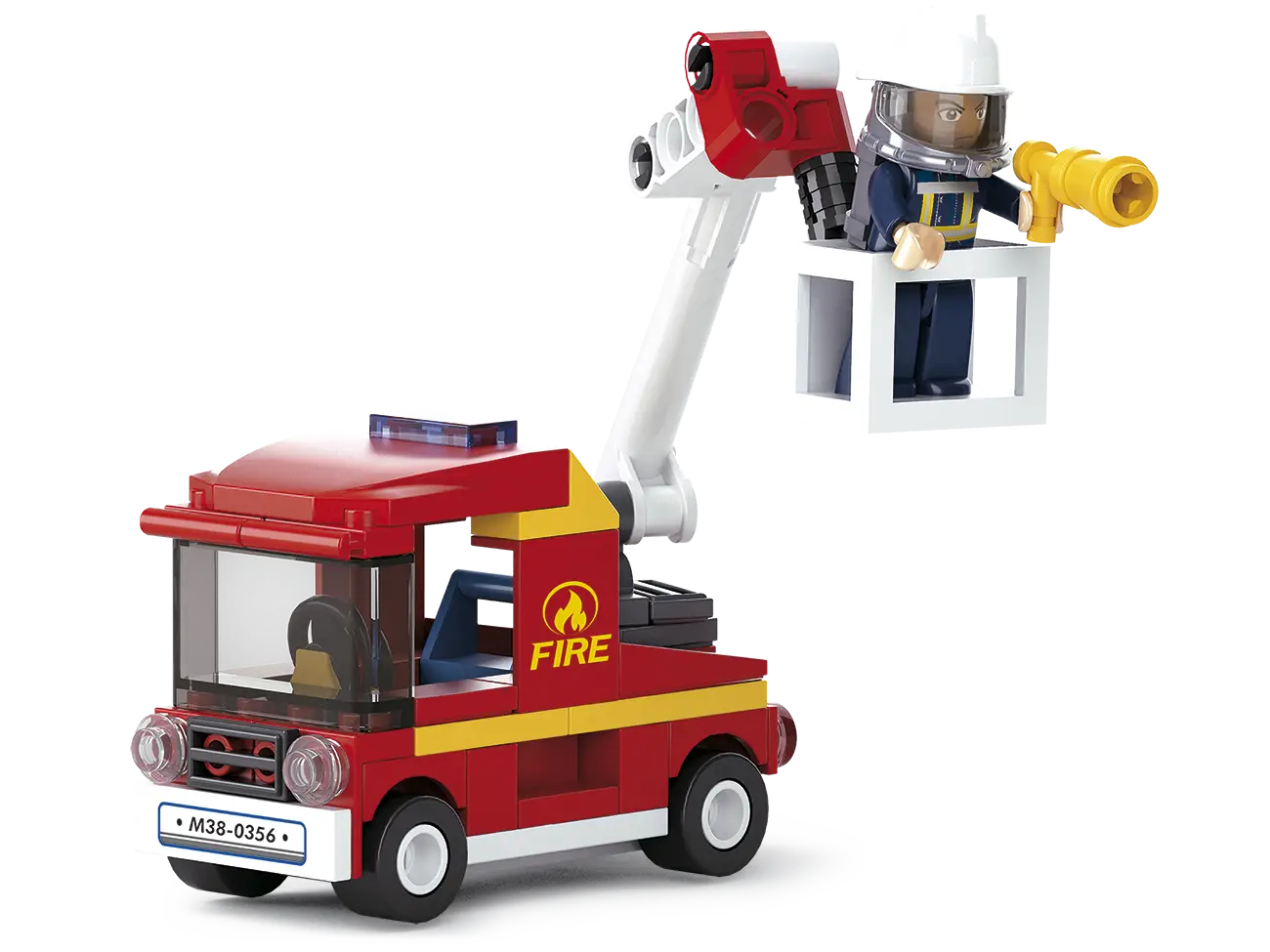 Firetruck Toy with Firefighter and Ladder