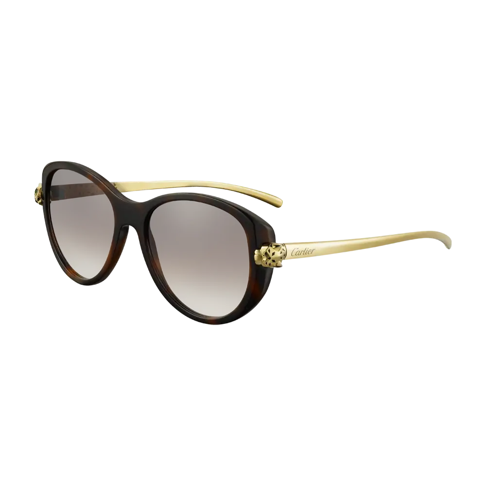 Brown and Gold Sunglasses with a Stylish Design