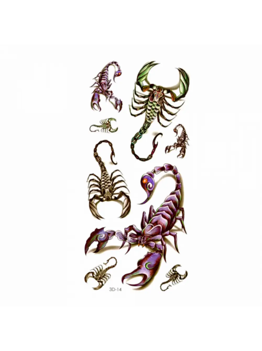 Colorful Scorpions Illustration