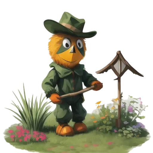 Scarecrow in the Garden