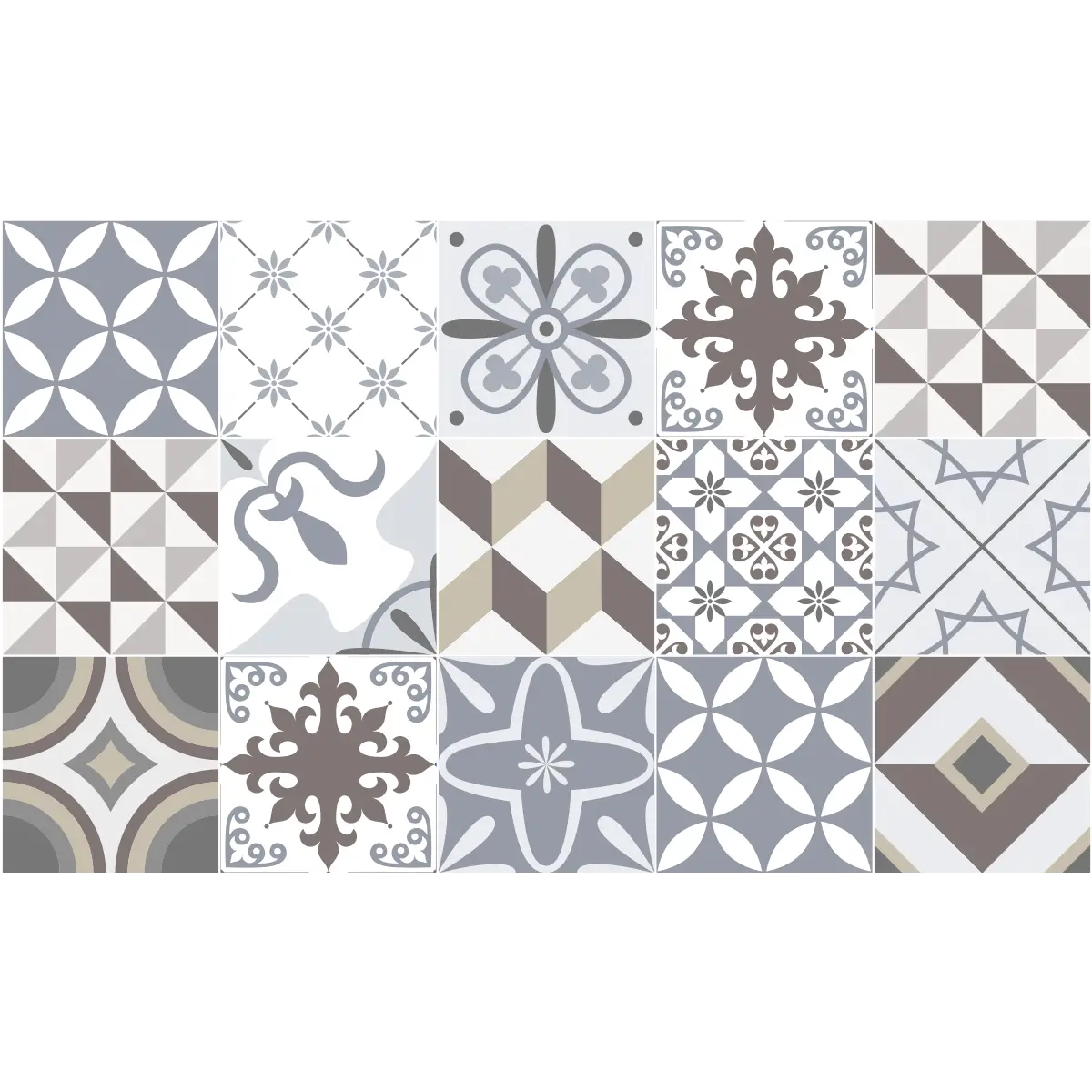 Grey Tile Pattern for Decoration