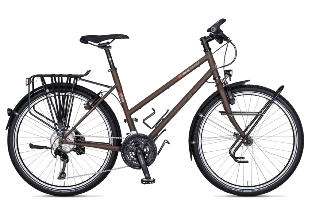 Modern Mountain Bike with Accessories