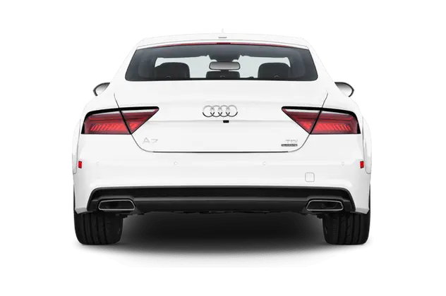 White Car Rear View