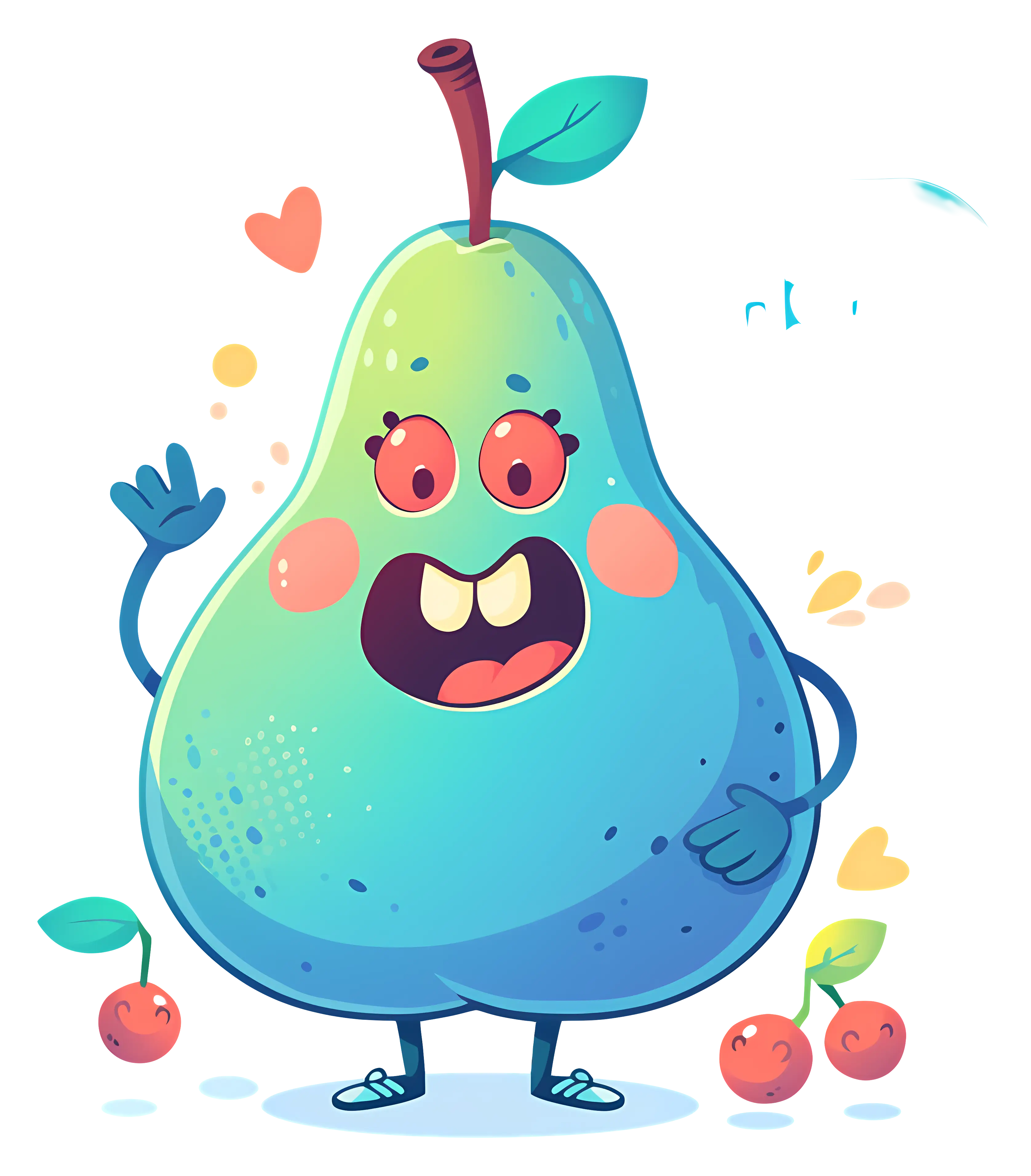 Cartoon Pear Character