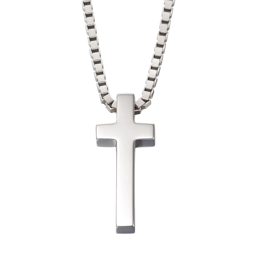 Elegant Silver Cross Necklace