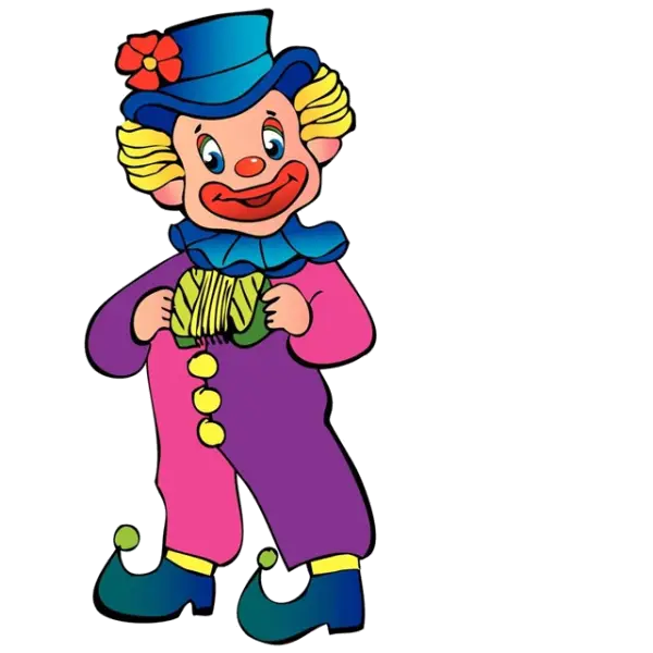 Colorful Clown Character