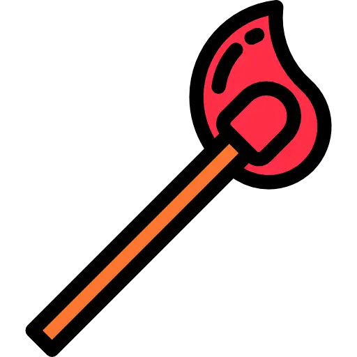 Matchstick with Flame