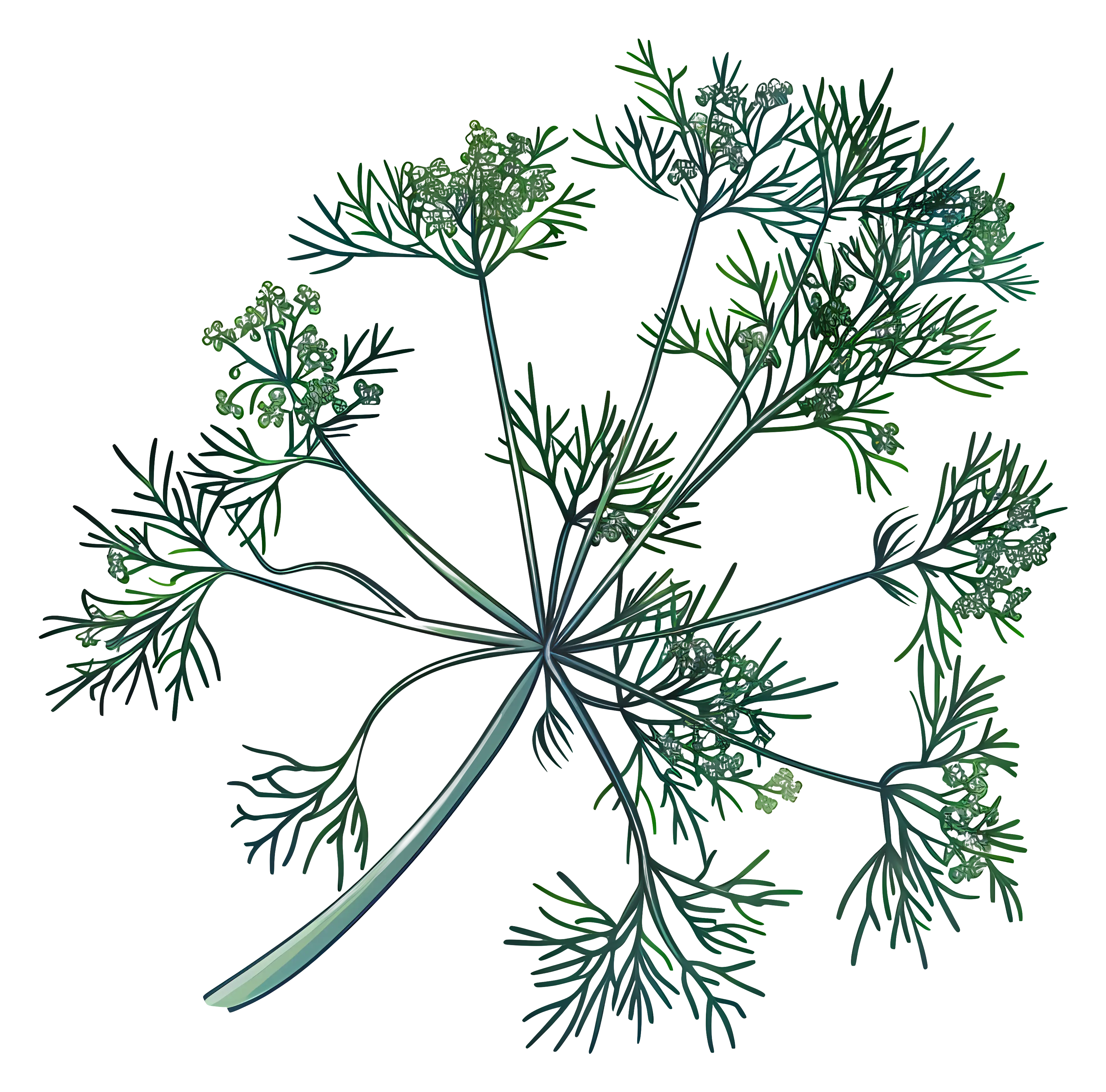 Dill Plant Illustration